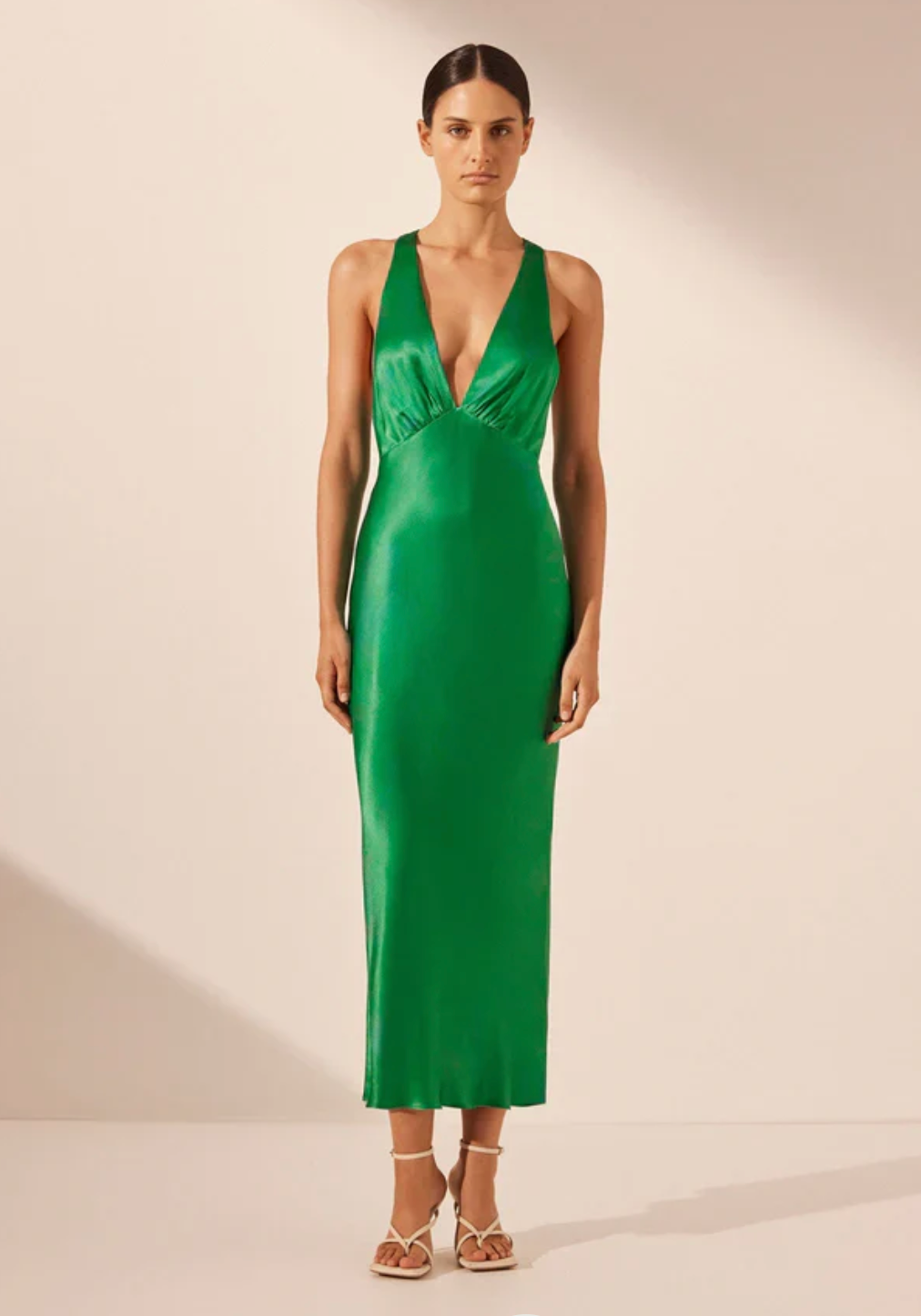 Shona Joy - Lana Plunge Cross Back Midi