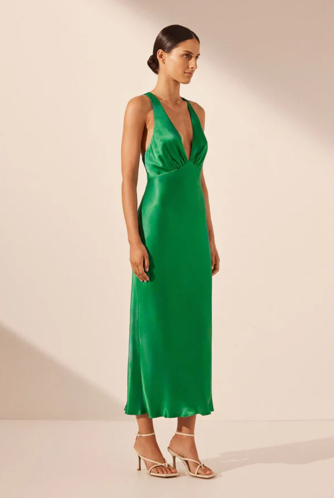 Shona Joy - Lana Plunge Cross Back Midi