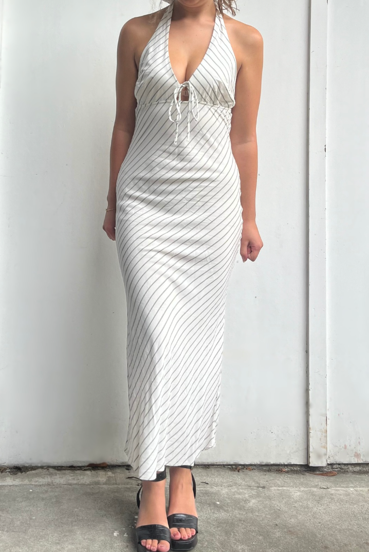 Halter Maxi - Striped