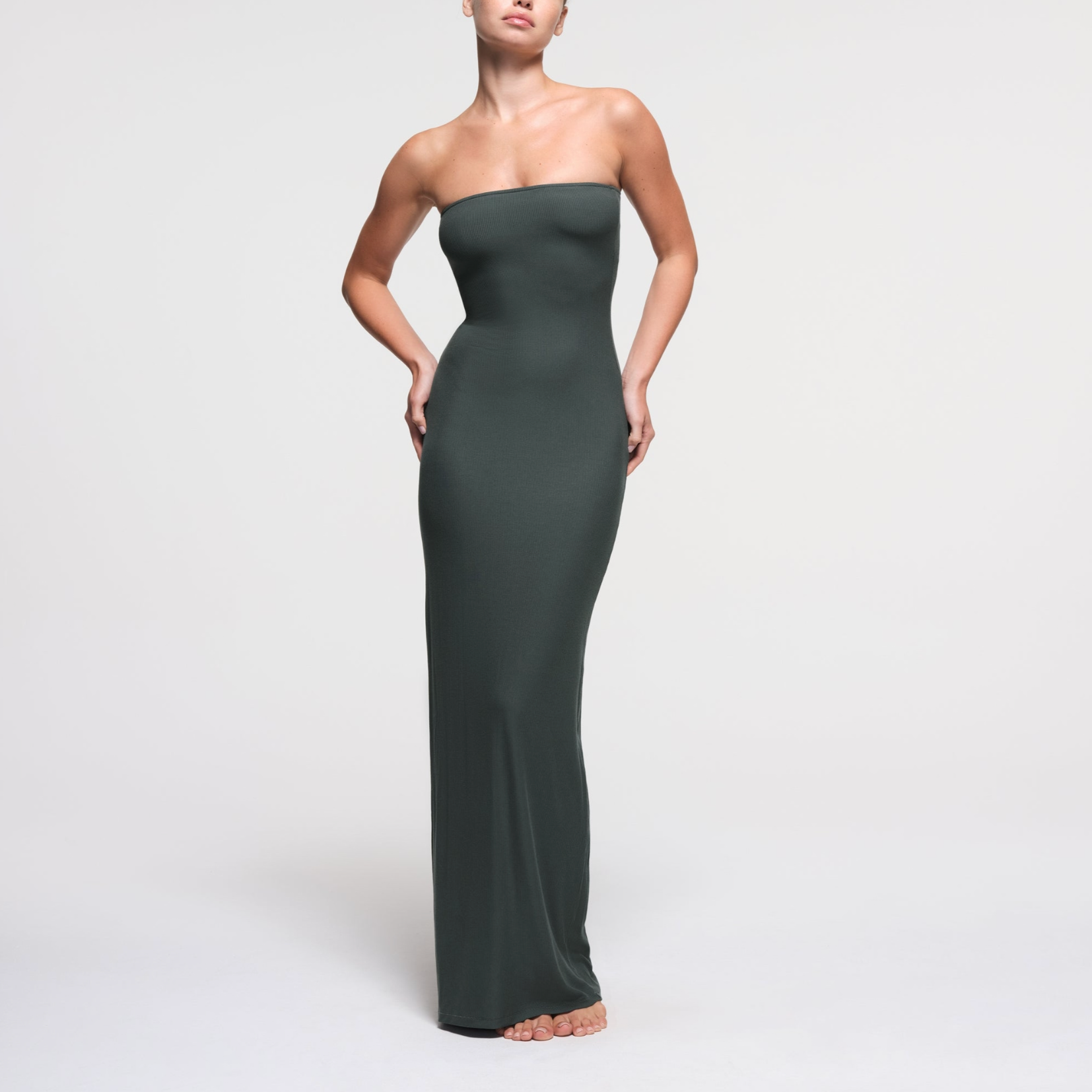 Skims Soft Lounge Tube Dress - Deep Sea